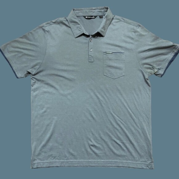 Travis Mathew Golf Club Performance Cotton Polo Grey Men's Size Extra Large - Picture 1 of 7